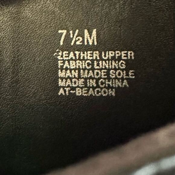 Arturo Chiang Black Riding Boots Knee High Buckle Strap Leather Women’s 7,5 - Picture 11 of 11